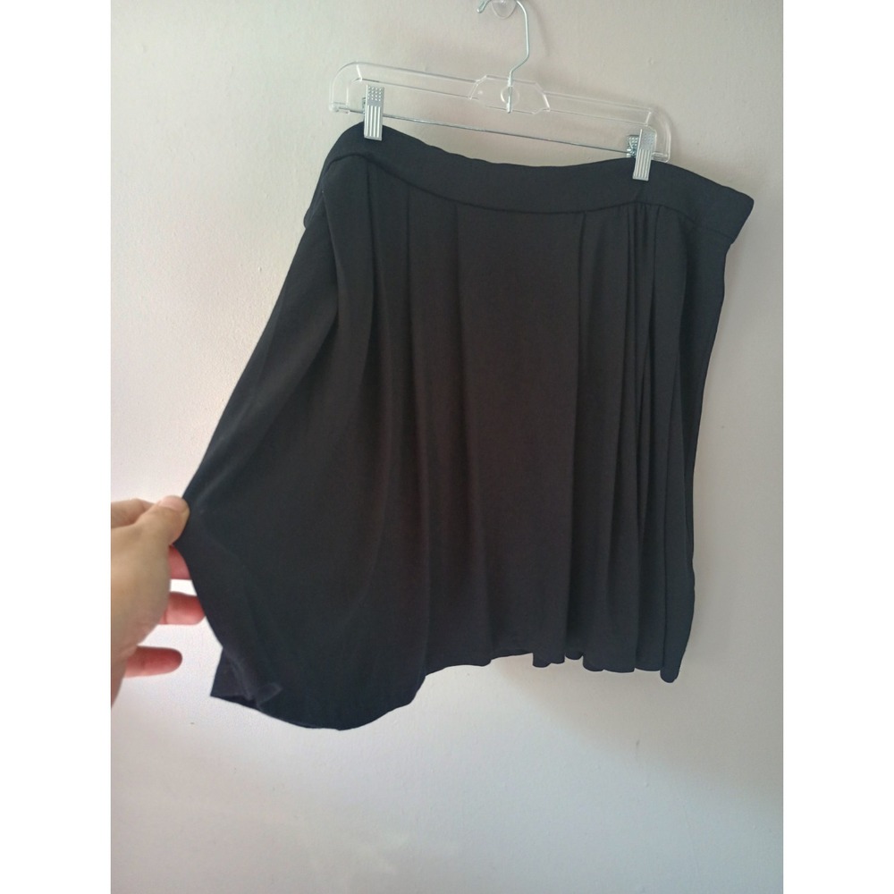 Eileen Fisher Women's Size 1x Black Skirt‎ Mini Pockets Rayon Pleated Stretch - Picture 5 of 13